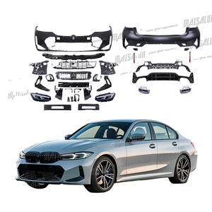 G20 modifié pour la <span class=keywords><strong>BMW</strong></span> <span class=keywords><strong>Série</strong></span> <span class=keywords><strong>3</strong></span> G20 ancien modèle changé pour un nouveau style MT diffuseur de pare-chocs kit de carrosserie de phare - Product Image 1