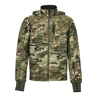 Veste Tactique Poches Imperméables Sweat À Capuche Polaire Automne Veste À Capuche Camouflage Coupe-Vent Manteau D'hiver
