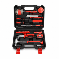 Kit d'outils multifonctionnels, ensemble d'outils de réparation générale de 43 pièces avec boîte en plastique pour projets de bricolage