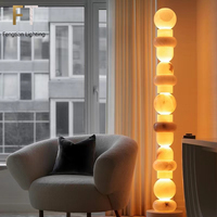 Lampe sur pied en pierre de marbre de luxe