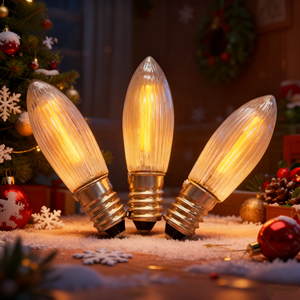 C6 E10 cầu bóng đèn, 8-55V dẫn dây tóc, Bóng Đèn riffelkerzen cho Giáng sinh nến vòm. - Product Image 5