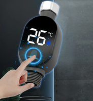 Robinet de douche thermostatique TONUA TH153 au design moderne avec affichage numérique de la température, étanche en ABS, pour usage domestique et professionnel, facile à utiliser