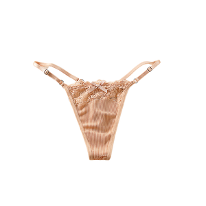 2026 OEM Lingerie féminine en dentelle, culotte <span class=keywords><strong>string</strong></span> et slip respirant, taille ajustée, pour <span class=keywords><strong>femmes</strong></span> et jeunes filles - Product Image 2