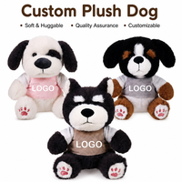 Jouet en peluche personnalisé pour chien avec logo, animal en peluche doux, OEM ODM, cadeau promotionnel personnalisé, usine