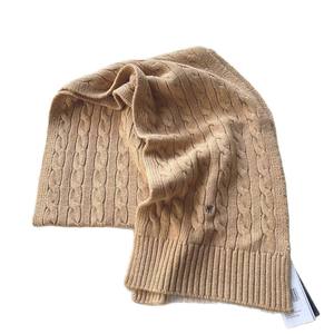 Écharpe en <span class=keywords><strong>laine</strong></span> brodée RL Ruff, tricotée, chaude, résistante au froid, en lin, passe-partout - Product Image 5