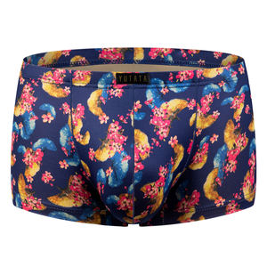 Ropa interior de punto transpirable sin costuras de tiro medio para hombre, Bóxer deportivos de talla grande sostenibles con logotipo en la cintura - Product Image 6