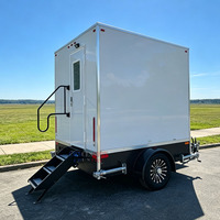 Remorque de toilettes portables individuelles de luxe pour événements extérieurs, à vendre