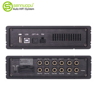 Amplifier DSP Kendaraan H480 Plus Grosir 4 Kanal 30W 8CH Prosesor DSP Amplifier Suara Mobil untuk Pesanan Grosir Reseller