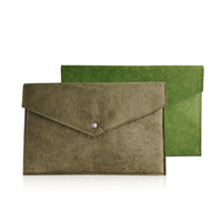 Porte-documents professionnel personnalisable en feutre, mallette pour ordinateur portable, pochette rectangulaire A4 à bouton-pression