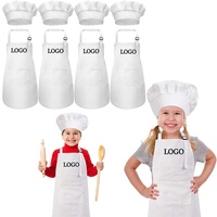 Tabliers de cuisson en polyester coloré avec logo personnalisé en gros Tabliers de cuisson pour enfants Tabliers personnalisés bon marché Tabliers pour enfants de petite quantité minimale de commande avec poches