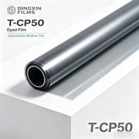 Film teinté pour vitres de voiture Dingxin PET T-CP 50, 99% UV, 47% VLT, 46% TSER, garantie 3 ans, 2 mil, film pour vitres de voiture OEM