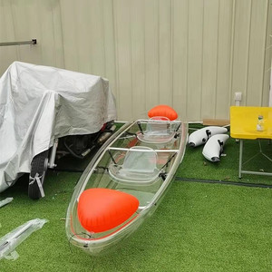 <span class=keywords><strong>Kayak</strong></span> <span class=keywords><strong>doble</strong></span> transparente para dos personas en venta. <span class=keywords><strong>Kayak</strong></span> <span class=keywords><strong>de</strong></span> cristal con pelotas inflables naranjas en venta. - Product Image 4