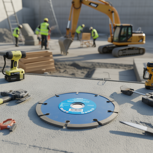 Disque diamanté segmenté ventilé Fervi 115 mm pour la découpe du béton - Product Image 3