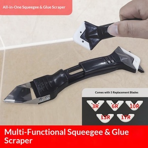 Caulking Scraper Caulk Applicator Grout Smoothing <b>Tool</b> Scraper Specific Multi-Functional Caulking Remover <b>for</b> Edging Finishing - Product Image 3