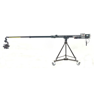 Équipement de studio : Grue télescopique pour caméra de 16 pieds, vitesse maximale de 1,2 m/<span class=keywords><strong>s</strong></span>, avec trépied et roues - Product Image 1