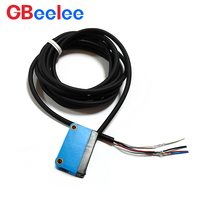 Sensor Fotoelektrik Supresi Latar Belakang Gbeelee BGS BL-GD-G7S Jarak Deteksi 30-300mm NPN/PNP NO NC Persegi IP67 Optik