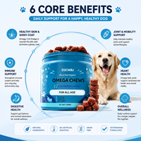 Complément multivitaminé pour animaux de compagnie, marque privée OEM, pour chiens et chats, glucosamine, probiotiques, absorption rapide, pour la santé des articulations, de la peau et du pelage