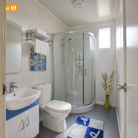 Maison préfabriquée modulaire extensible, pré-câblée et pré-câblée en conduites, pour résidence familiale, chambre d'hôtes, station balnéaire
