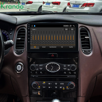 Krando Layar Multimedia Radio Mobil Android 9" untuk Infiniti QX50 EX25 EX35 2010-2017 Wireless Carplay GPS Stereo Head Unit 4G BT