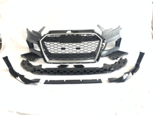 Nuova Griglia a Nido d'Ape Stile RS3, Kit Carrozzeria Paraurti Anteriore Bolt-On per <span class=keywords><strong>Audi</strong></span> <span class=keywords><strong>A3</strong></span> S3 2017-<span class=keywords><strong>2020</strong></span> - Product Image 6