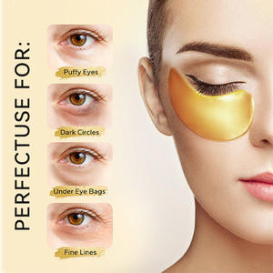 <span class=keywords><strong>Patch</strong></span> pour les yeux au collagène hydrogel organique chaud 24K Gold Under Eye Gel Mask Sheet Form Eyes Care Produit chaud - Product Image 4