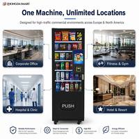 Máquina Expendedora Automática de Bebidas y Snacks de 10.1 Pulgadas, Eficiente Energéticamente, Compacta, con Compresor de Refrigeración SDK, Gestión Basada en la Nube, ADA
