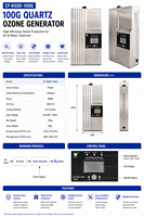 Générateur d'ozone industriel 1000L/heure avec moteur/centre de moteur, garantie 1 an, pour la stérilisation de l'air et l'élimination des gaz dans les ateliers alimentaires