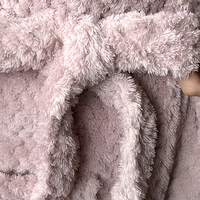 Peignoir pour femme en molleton de flanelle Dobby 100% polyester, thermique, teint en pièce, à manches longues, pyjama d'automne, vêtement de nuit