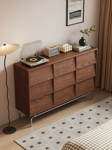 Solid Wood Sideboard Small Space 6-<b>Drawer</b> Storage Cabinet 9-<b>Drawer</b> storage cabinet Dining room furniture - Product Image 6