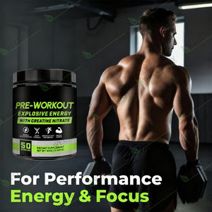 VitaHall Pre Workout Powder Private Label Bulk <strong>Pure</strong> Natural Creatine Monohydrate <strong>BCAA</strong> Muscle Growth Energy 10g Per - Product Image 3