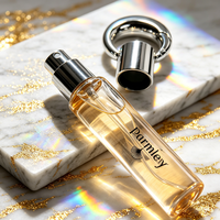 Porte-clés de luxe personnalisé, flacon de parfum vide 10ml 15ml 20ml, diffuseur en verre cylindrique fantaisie avec pulvérisateur à pompe et capuchon en Zamac