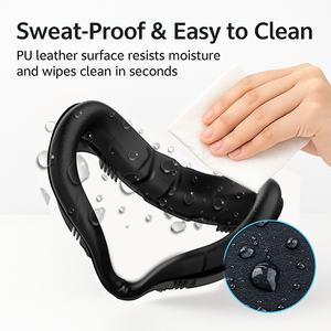 2 VR Uyumlu 2 Değiştirilebilir Deri Yüz Pedi Kapak Çerçevesi için VR Yüz Arayüz Braketi Terlemeye Dayanıklı Rahat - Product Image 2