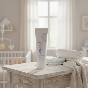 Lotion corporelle bio URETTO 200ml pour bébé avec vitamine E, huile de massage nourrissante et hydratante, huiles essentielles relaxantes, éclat adoucissant - Product Image 3
