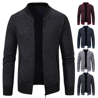 Suéter de Punto Personalizado con Logotipo para Hombre, Chaqueta de Punto con Cierre y Cuello Alto, Suéter de Invierno 2026