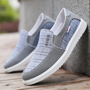 Mocasines ligeros y cómodos de lona vaquera para hombre, zapatos náuticos, mocasines informales sin cordones para hombre, zapatillas de deporte para hombre - Product Image 2