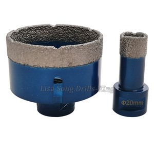 Chân Không Hàn M14 Kim Cương Lỗ Saw Kim Cương Lõi Khoan <span class=keywords><strong>Bit</strong></span> 6Mm 18Mm 20Mm 60Mm <span class=keywords><strong>150Mm</strong></span> - Product Image 3