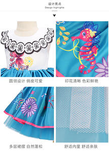 Isabela princesa vestido <span class=keywords><strong>Mirabel</strong></span> malla Floral Cosplay disfraz bebé niña <span class=keywords><strong>encanto</strong></span> tutú vestido Halloween Cosplay Tv y película <span class=keywords><strong>Encanto</strong></span> disfraz - Product Image 3