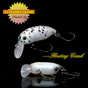 Esca Galleggiante Crank Bait 33mm 2.8g con Amo Singolo, Esca Artificiale in ABS per Pesca in Acqua Salata, Spigola e <span class=keywords><strong>Trota</strong></span> - Product Image 2