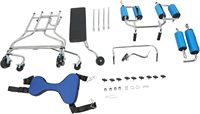 Andador de 8 Ruedas con Capacidad para 220 lb, Altura Ajustable, Ayuda de Rehabilitación para Hemiplejia y Miembros Inferiores, para Movilidad de Personas Mayores