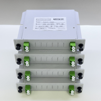 Divisor de Fibra Óptica Tipo Inserto 1x2 LC APC SM, Caja Divisora de Fibra Monomodo, Módulo LGX, Disponible para OEM