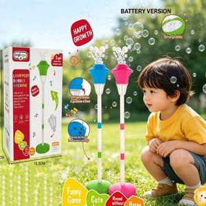 Nouveauté 2026 : Souffleur de bulles automatique en plastique avec lumières, idéal pour les activités estivales en extérieur et les jeux de fête pour enfants - Product Image 4