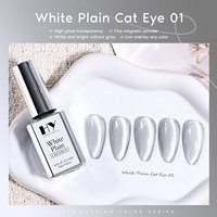 Hanyinails – Vernis Gel Magnétique UV/LED Effet Œil de Chat Blanc 18ml, 3 Couleurs, Marque Privée, Fournisseur d'Usine, Logo Personnalisé, Gel Nail Art