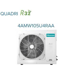 Aire acondicionado Hisense Quadri Split Inverter NEW COMFORT Series 7 + 9 + 18 + 18 con 4AMW105U4RAA Wi-Fi a la vista, opcional 7000 + 9000 + 18000 - Product Image 2