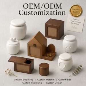 Urna para Mascotas de Madera Maciza Moderna y Lujosa Personalizada, Marco de Fotos, Caja de Recuerdo para Cenizas de Mascotas, Ataúd para Cremación, Artículos Funerarios para Mascotas - Product Image 5