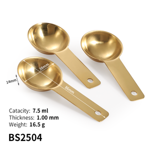 Fabrika Outlet gıda sınıfı <span class=keywords><strong>1</strong></span>/4oz 7.5ml paslanmaz çelik ölçüm kaşık <span class=keywords><strong>Scoop</strong></span> için kahve tozu Matcha çayı <span class=keywords><strong>Protein</strong></span> - Product Image 2