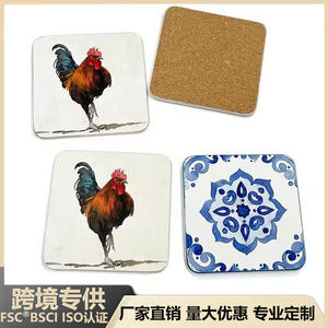 Posavasos de Corcho MDF con Impresión UV Tangfeng 2021311, Reutilizables, con Patrón Personalizable, Accesorios para Bebidas - Product Image 5