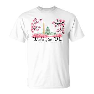 Camiseta novedosa de recuerdo de las flores de cerezo de Washington DC - Product Image 1