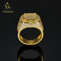 Offre Spéciale choix multiples personnalisé Hip Hop hommes bague Vvs Moissanite 925 bagues en argent Sterling diamant bijoux bague pour hommes