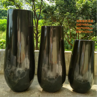 Vases hauts et grands modernes en fibre de verre écologiques avec revêtement époxy, vase de sol, support de pilier, fleurs artificielles, mariage, maison, jardin