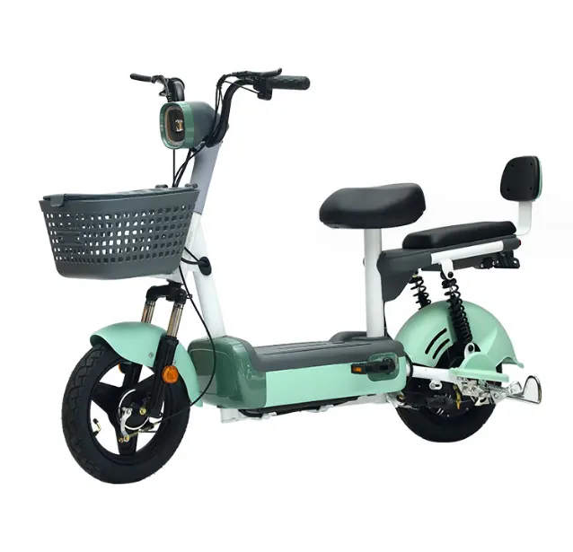 Vélos électriques populaires fabriqués en Chine, paniers de ceinture en acier à haute teneur en carbone, moteurs sans balais 350W à deux roues motrices électriques